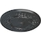 Ekena Millwork Flower Ceiling Medallion (Fits Canopies up to 3 7/8"), Hand-Painted Pewter, 27"OD x 1 1/8"P CM27FLPES - alternate 2